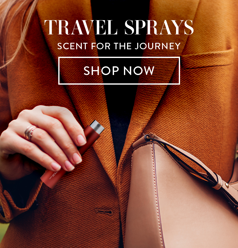 Travel sprays. Scent for the journey. Shop Now.