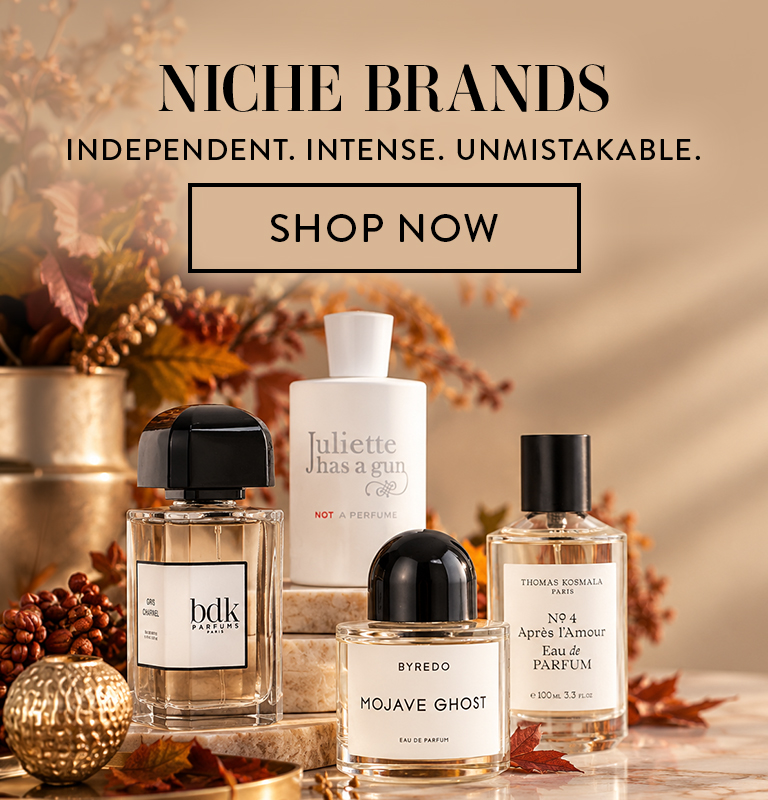 Niche Brands. Independent. Intense. Unmistakable. Shop Now.